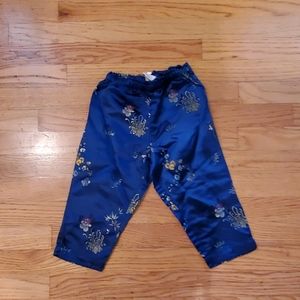Gap girls vintage blue satin pant